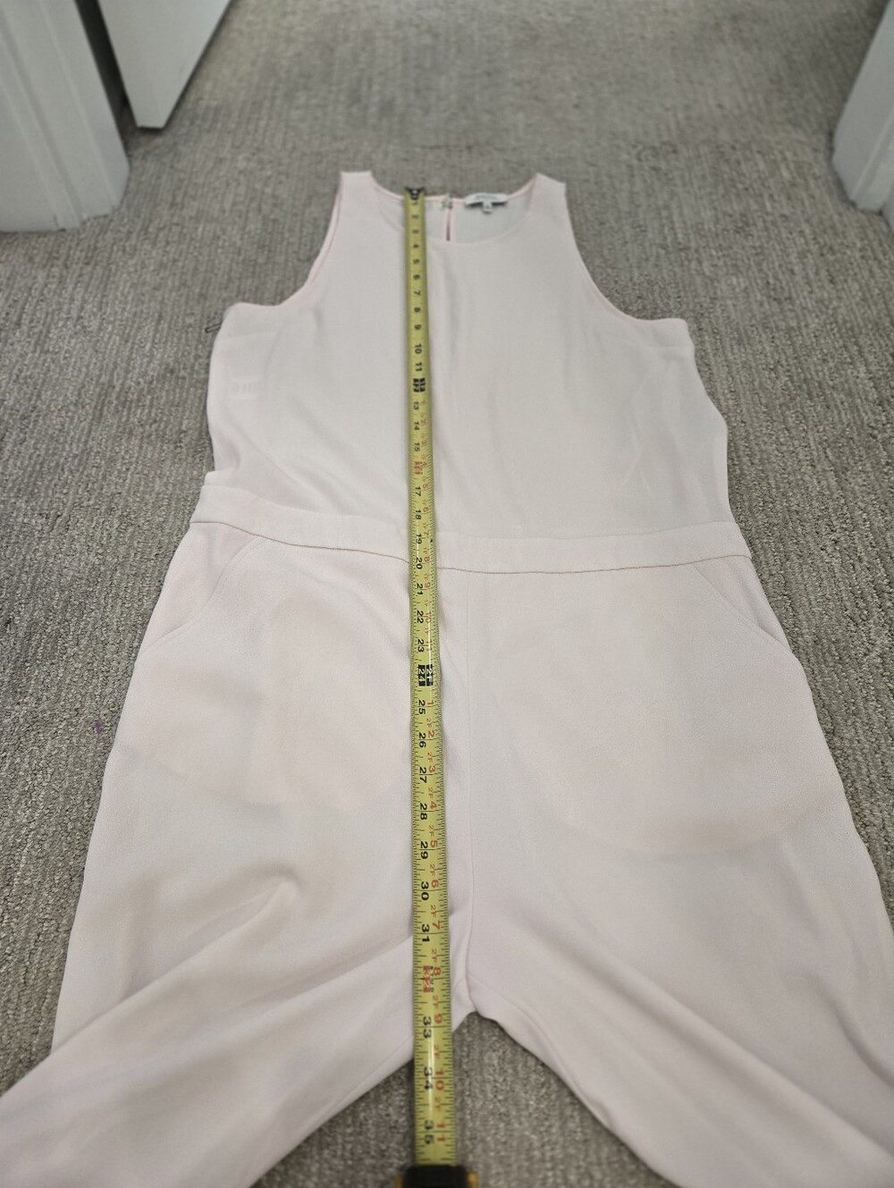 Babaton Branson Sleeveless Blush Pink Jumpsuit - Clean Minimal Design - Picture 16 of 16